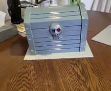 Pirates chest wooden box