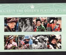2022 Great Britain The 70th Anniversary of Queen Elizabeth II Accession to the Throne Commemorative Stamps Presentation Pack