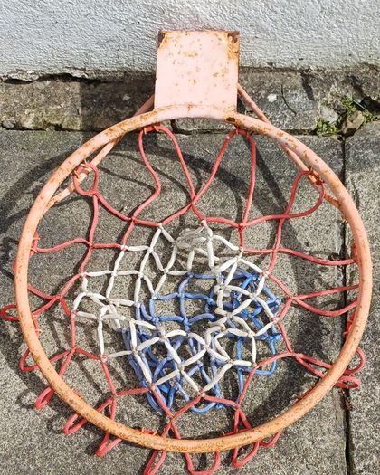 DIY Basketball Hoop, Backboard Set, Heavy Duty Metal Rim w. Plywood Board