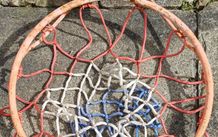 DIY Basketball Hoop, Backboard Set, Heavy Duty Metal Rim w. Plywood Board