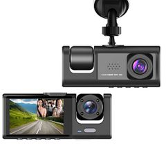 Car Dual Lens Dash cam Night vision loop recording 2" ips screen 1080p G-Sensor