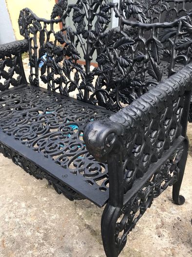 Pair Cast Iron Garden Seats