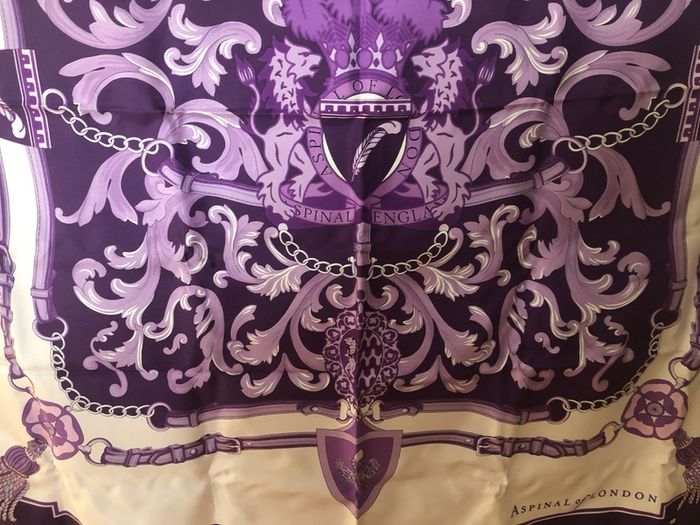 Aspinal of London silk scarf