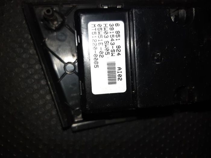 Window Switch Lifter Front Drivers O/SF Black 6951924 BMW E60 E61 5 series