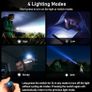 LED Torch Rechargeable, [2 Pack] 2000L Super Bright Adjustable Focus Flashlight, 4 Lighting Modes, Long Battery Life, Waterproof Pocket Size Torch for Power Cuts, Emergency, Camping, Outdoor Image 4
