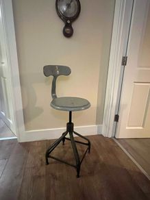 Vintage Nicolle France Industrial Draughtsman Chair