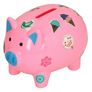 Piggy Bank with 46 DIY Sticker Pack - Pink or White Image 2