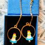 Alice in Wonderland Earrings Image 3