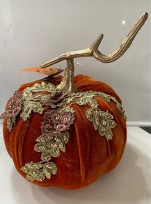Orange Velvet Pumpkin