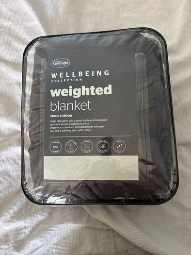 Silentnight Grey Weighted Blanket 6kg 125cm x 180cm single
