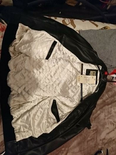 Nickelson leather jacket size 6 black