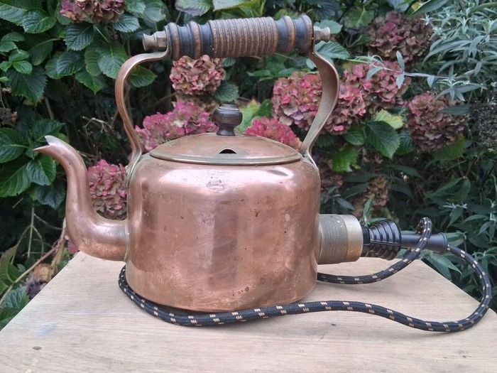 1930's Swan Copper Electric Kettle