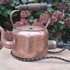 1930's Swan Copper Electric Kettle