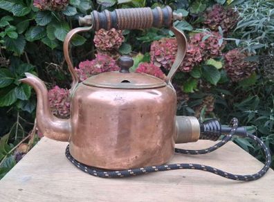 1930's Swan Copper Electric Kettle