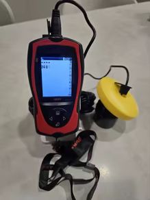 Fish finder with depth meter for boat