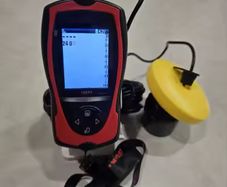 Fish finder with depth meter for boat