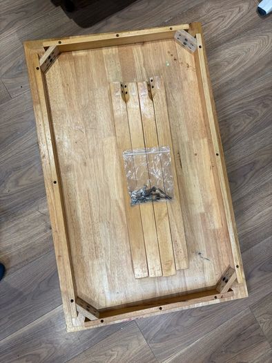Wooden dining table with 2 chairs - FREE