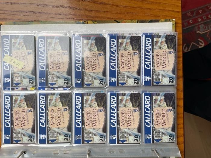 Call cards Irish all me doubles start at 1 euro each most are 2 euro each