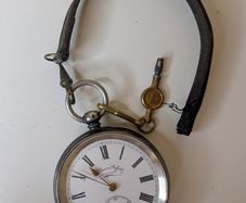 Britannia 935 silver cased pocket watch