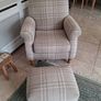 Beautiful Next Tartan Armchair & Footstool Image 10