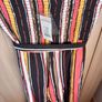 Ladies Stripe Belted Midi jumpsuit Image 2