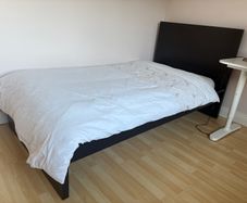 Single bed and mattress