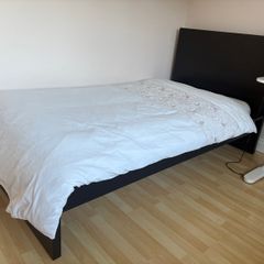 Single bed and mattress