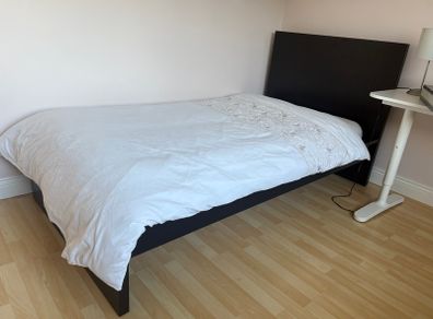 Single bed and mattress