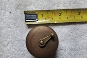 Antique fly fishing reel shaped tape measure