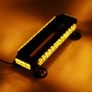 15'' 30LED 12V 30W 7 Modes LED Light Bar Roof Strobe Emergency Beacon Warning Flash Lamp Amber Car Van Trailer Camper Boat Truck Image 4