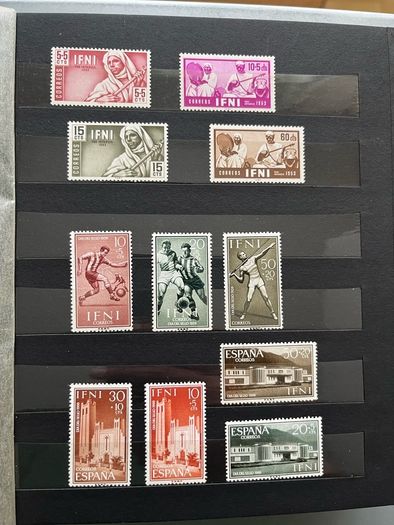 SPAIN Colonies album with stamps