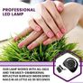 Professional LED Gel Nail Lamp for Home or Salon Use, Gel Nail Polish Dryer, 3X Faster Than Traditional UV Nail Lamp Nail Dryer Curing Lamps, 4 Time Presets, 120 W (Black) Image 2