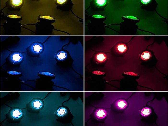 Solar Pond Lights, 5-in-1 Submersible Pond Light Outdoor Solar Landscape Spotlight Underwater Lights IP68 Waterproof Amphibious Lighting Light 2 Modes for Pond,Garden,Outdoor (FREE POSTAGE)