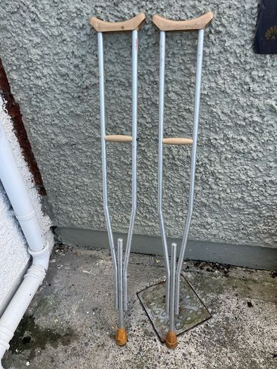 Vintage crutches