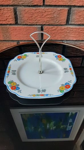 Vintage Cake/Sandwich/Tidbit Plate
