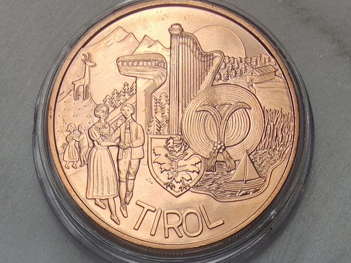 Austria 10 Euro Copper Uncirculated Coin 2014 - Tyrol - Austria Piece by Piece