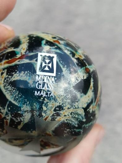 Signed Mdina Paperweight
