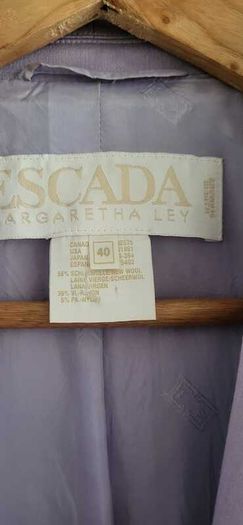 ESCADA Mauve Wool Mix Trouser Suit Sz 40 (Fit 12UK)