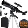 Travel Scope 50 Portable Refractor Telescope Kit with Backpack, Black Image 10