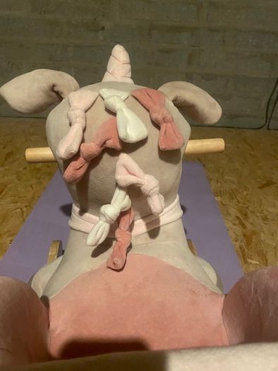 Wooden Baby Rocker Unicorn