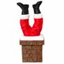 Santa Stuck in the Chimney Christmas Decoration 3D Image 2