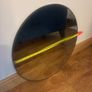 Black Circle Wall Mirror 55cm Image 2