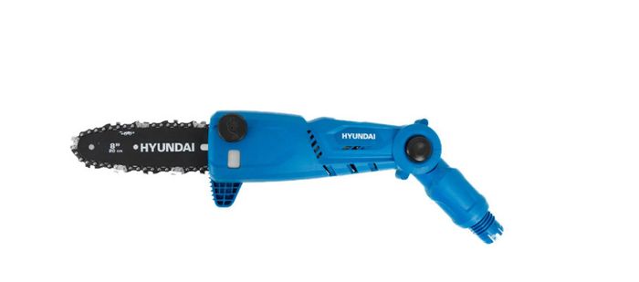 Hyundai 20V Cordless Pole Saw, 2Ah Battery and Charger, Lightweight and Telescopic Chainsaw