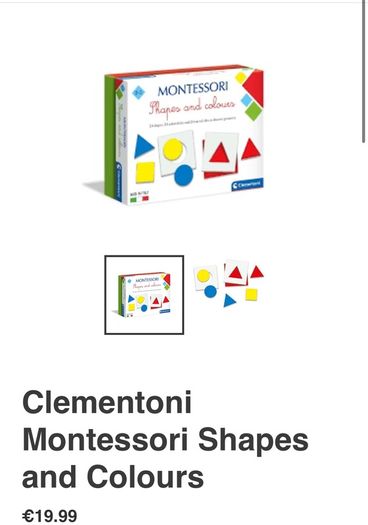 Montessori shapes & colours game