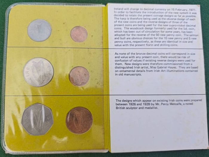 1971 UNC Decimal Coin Set