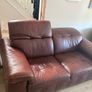 Brown Leather two seater Image 3
