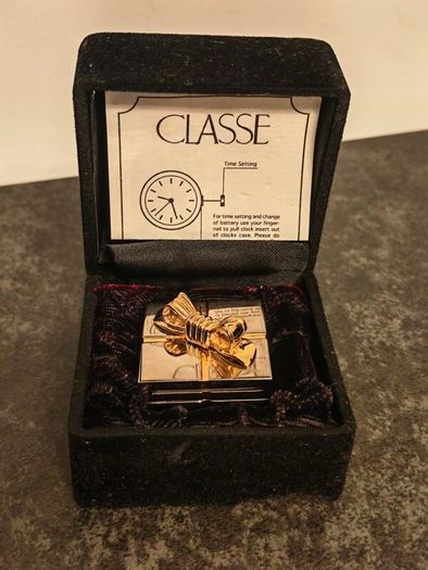 Miniature Present Clock In Box