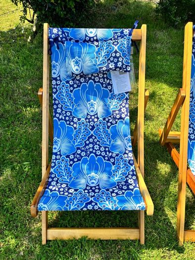 Paul Costelloe, designer deck chairs x2