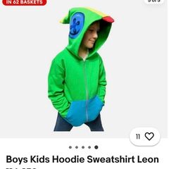 Boys Kids Hoodie Sweatshirt Leon