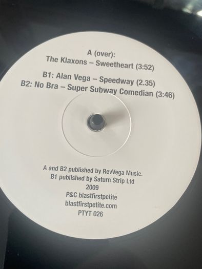 The Klaxons / Alan Vega / No Bra - #6 Alan Vega 70th Birthday Limited Edition EP Series